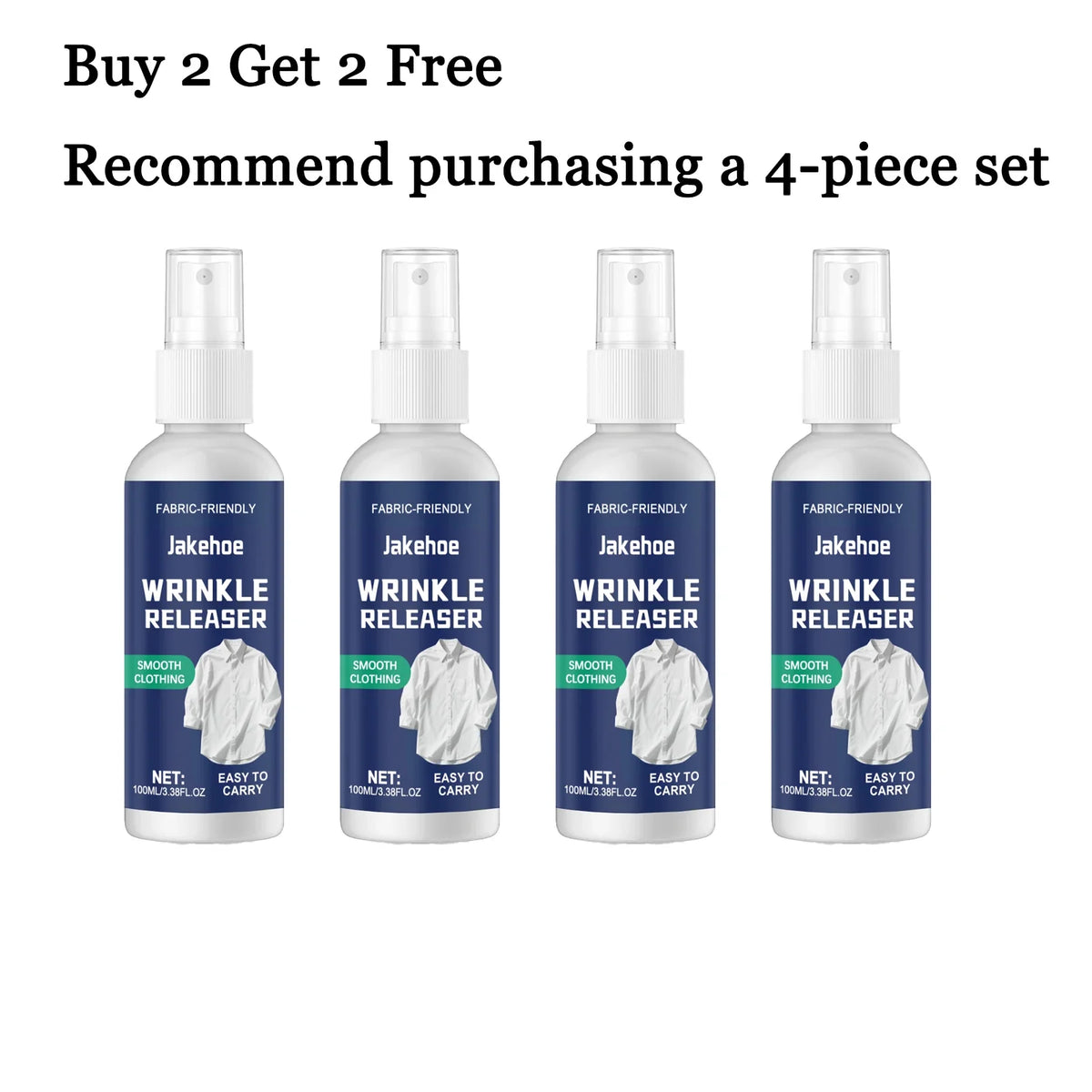 JAKEHOE Wrinkle Releaser Spray 100ml – No-Iron Garment Care