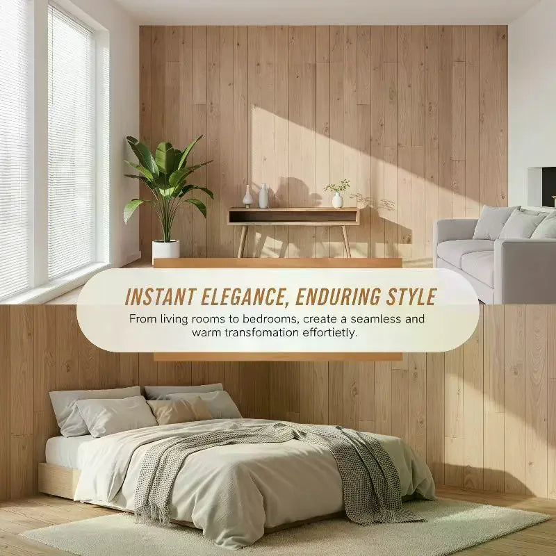 3D Wood Slat Wall Panels – Self-Adhesive XPE Foam Decor