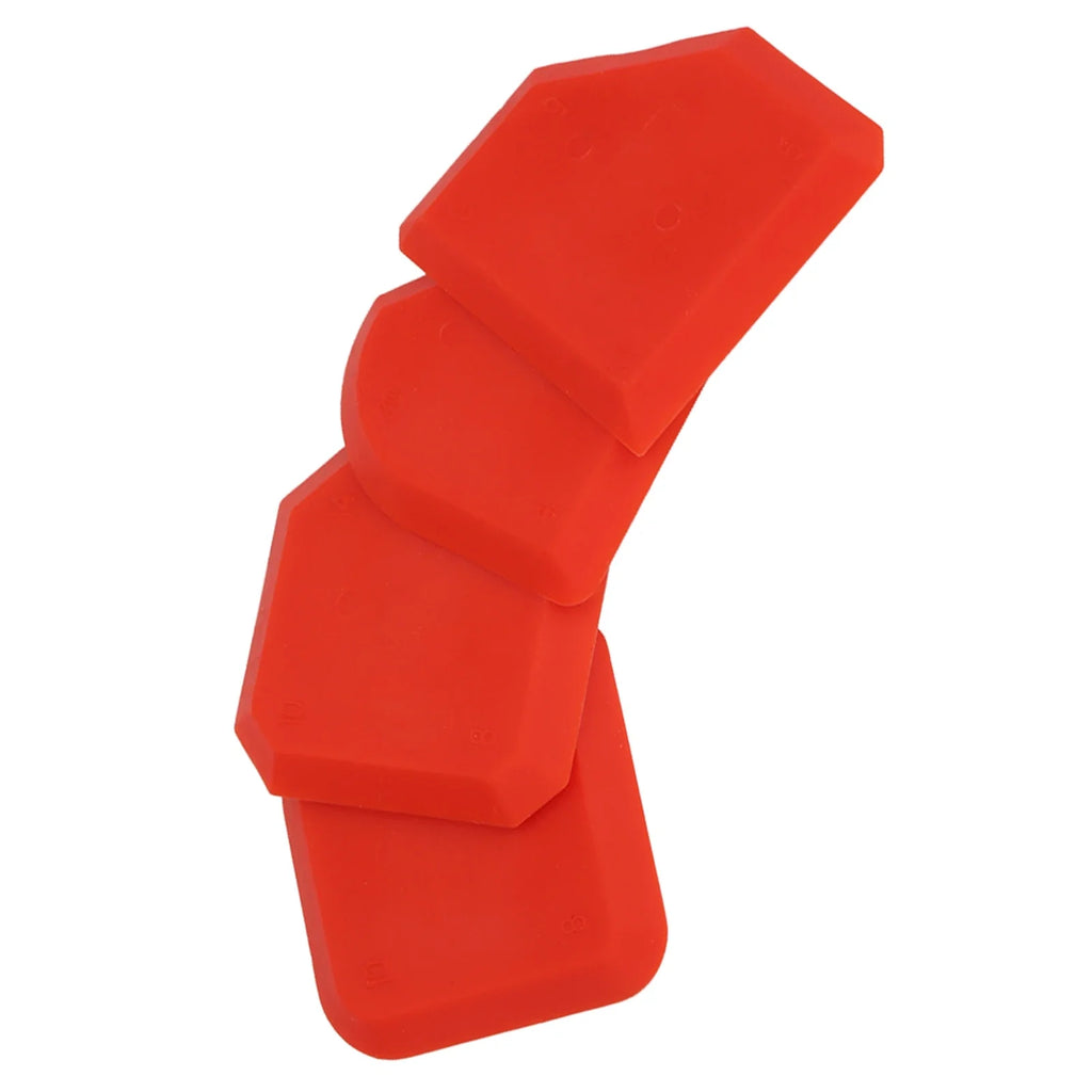 4-Piece Silicone Caulking Tool Kit – Sealant Smoother & Scraper