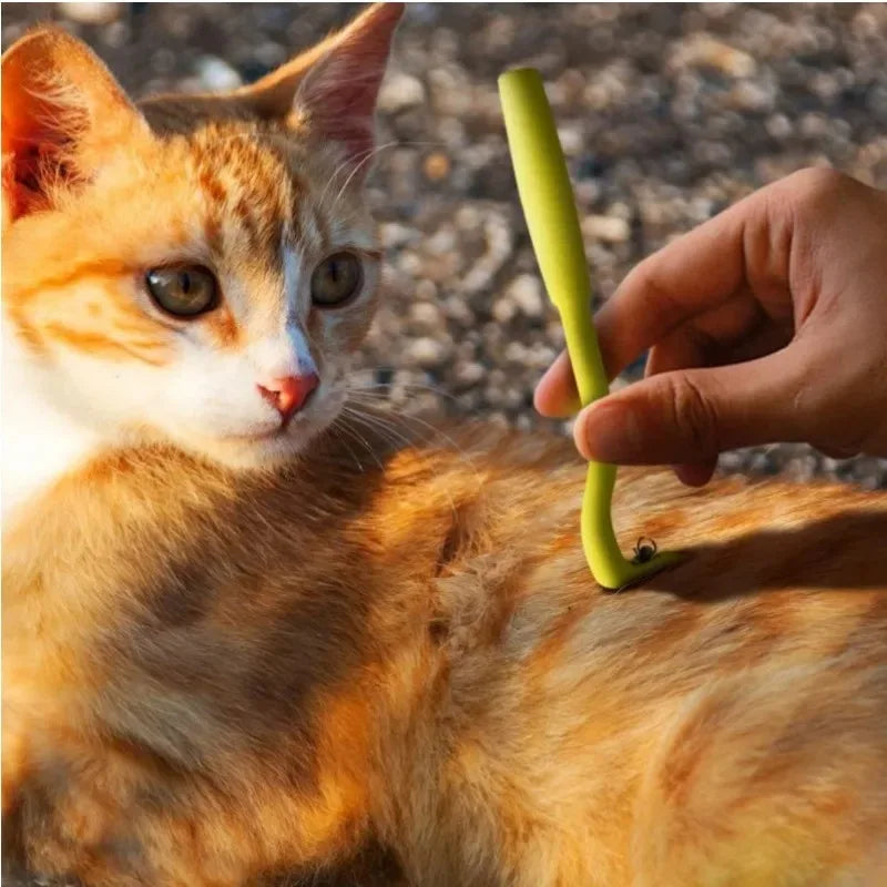 Pet Tick Remover Kit – 3-Piece Hook Clip Tool for Cats & Dogs