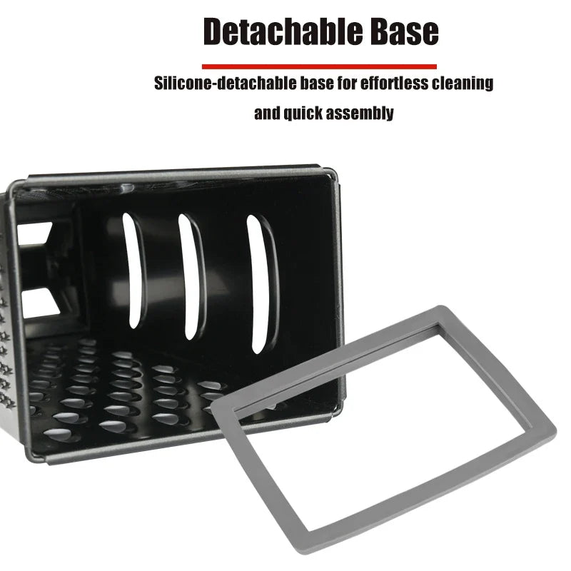 4-Sided Stainless Steel Box Grater for Cheese & Vegetables