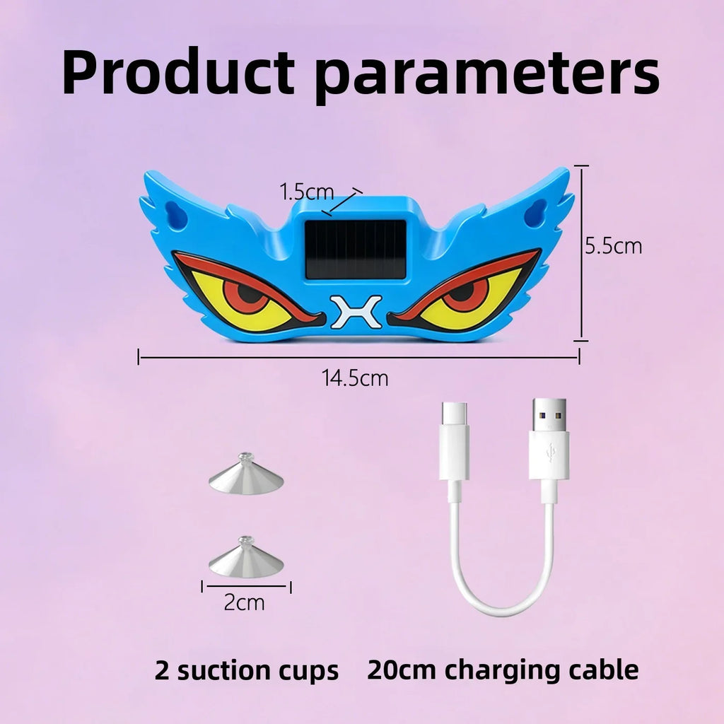Solar USB Demon Eye LED Car Strobe Light | Suction Cup