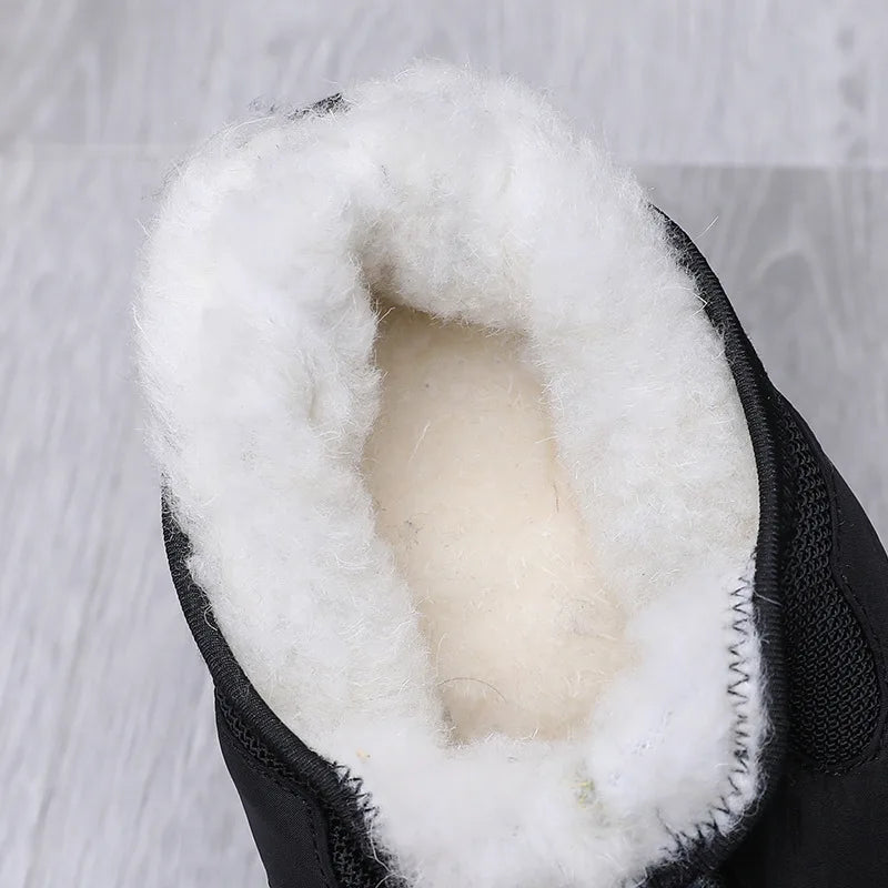Men's Waterproof High-Top Snow Boots – Warm Winter Shoes