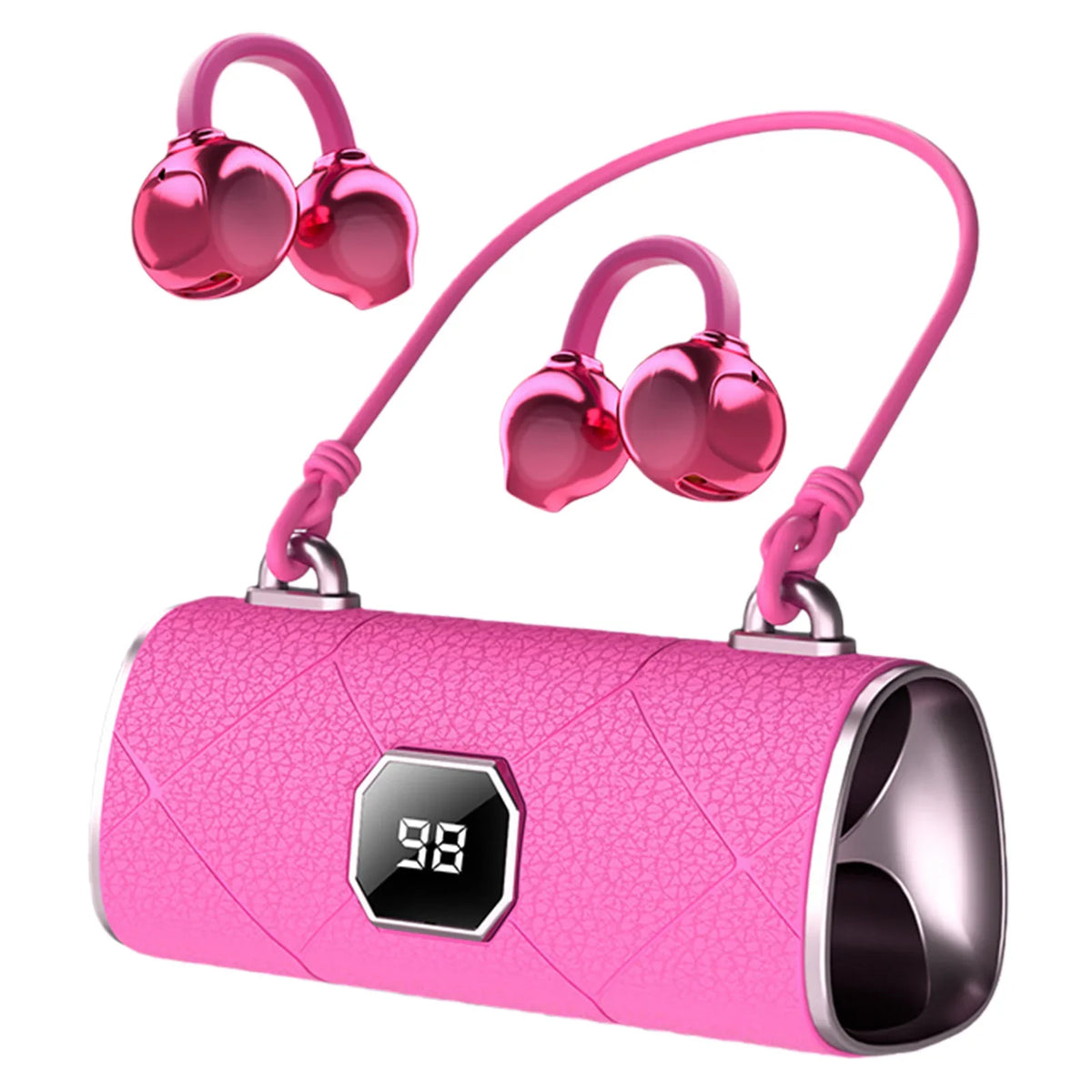 Handbag-style Wireless Earbuds LED Power Display BT 6 0 Ear Buds
