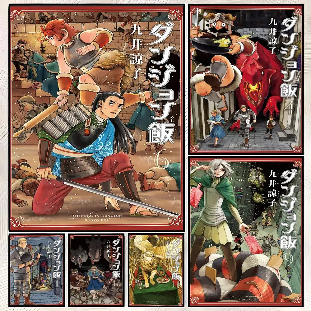 Dungeon Meshi Anime Self-Stick HD Wall Art Poster – Waterproof
