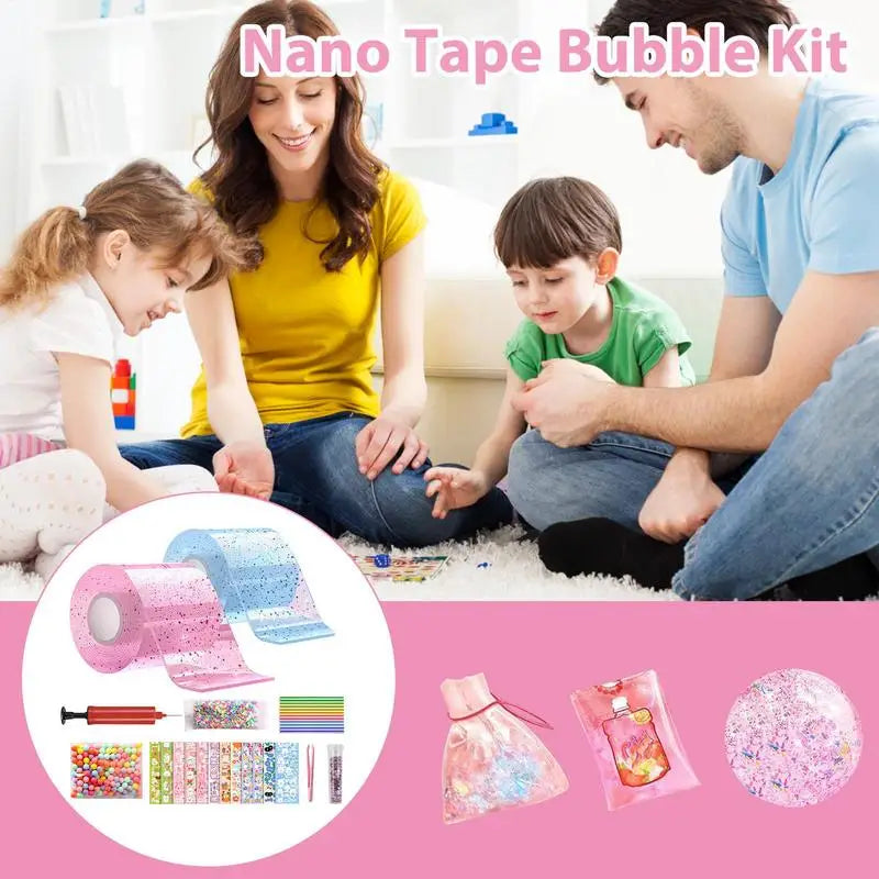 Nano Glue Kneading Music Blowing Bubble Full Tape Double-sided Paste