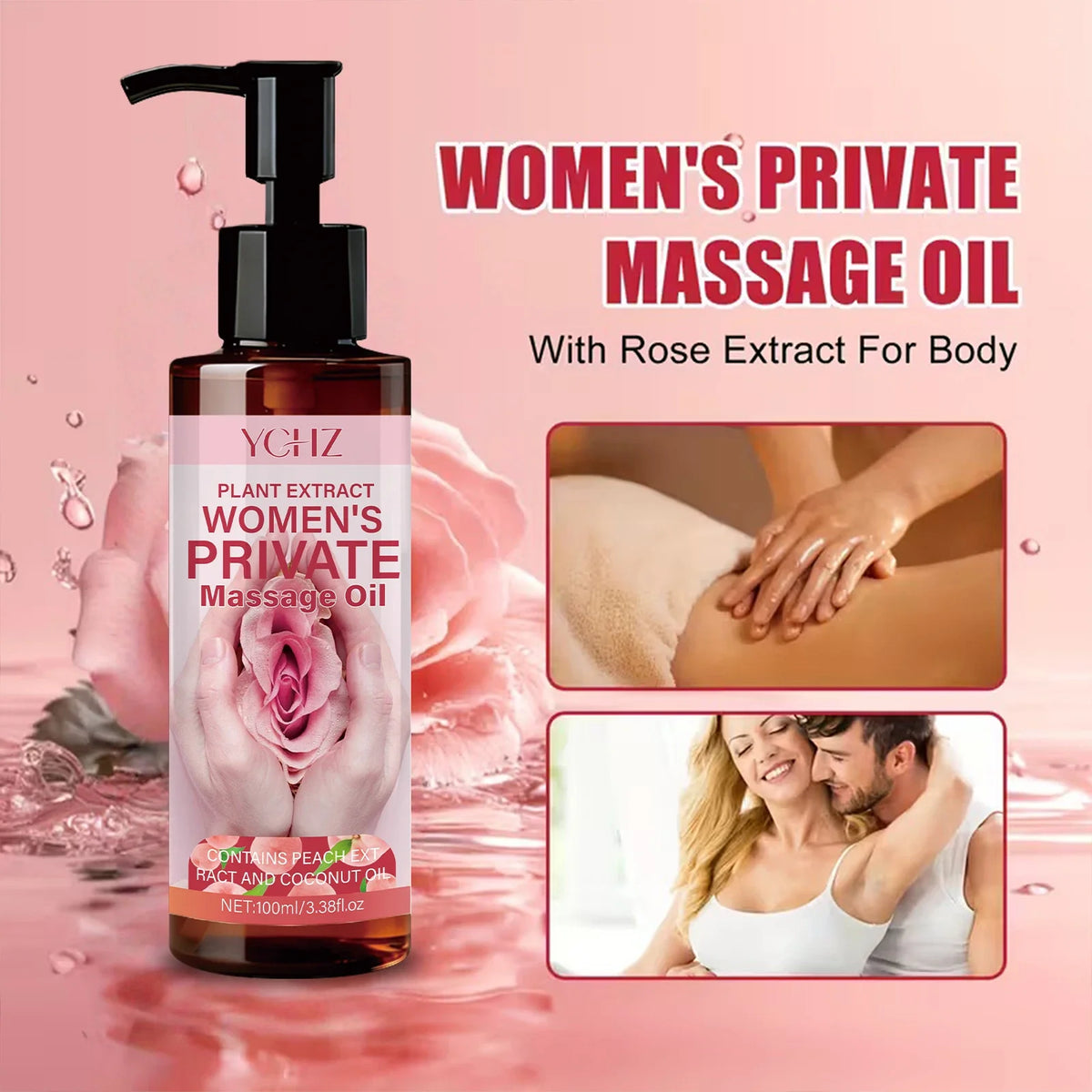 Women's Coconut Massage Oil – Moisturizing & Mood-Enhancing