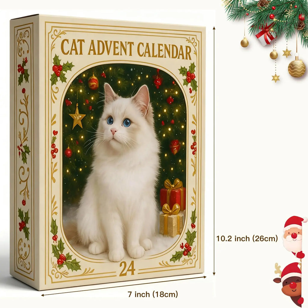 Cat Advent Calendar 2025 – 24 Cute Cat Ornaments & Charms