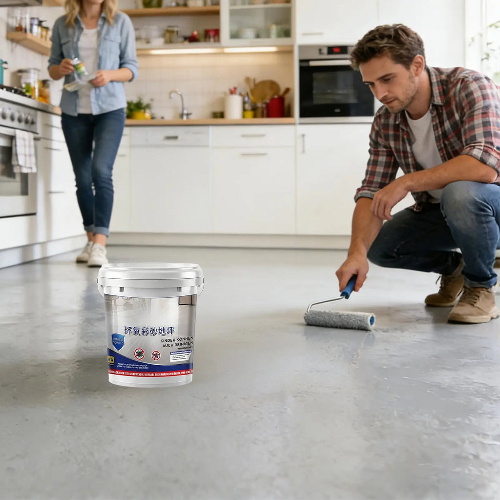 Epoxy Sand Floor Paint – High-Gloss Self-Leveling Coating