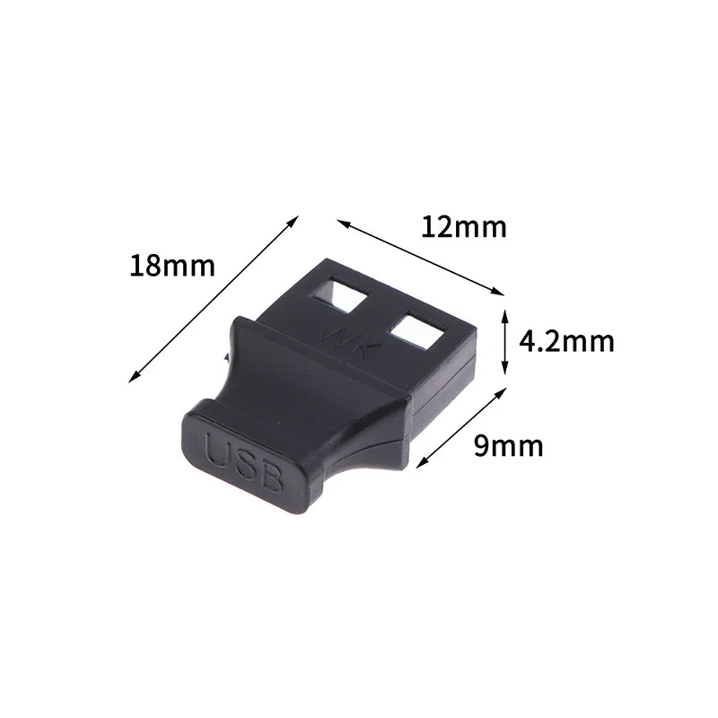 USB Type-A Dust Plugs 5/10 Pack – Port Covers with Handle