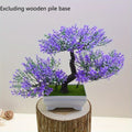 Artificial Pine Bonsai Tree – Plastic Green Plant Home Decor