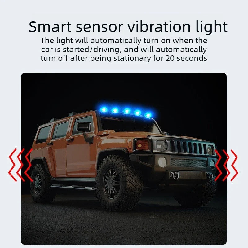 Solar LED Cab Roof Warning Lights for Trucks, SUVs & Motorcycles