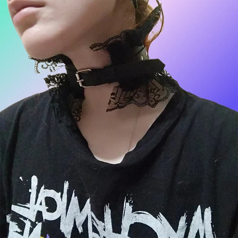 Lace Chockers Necklace Kawaii Lolita Exaggerated Princess Collar