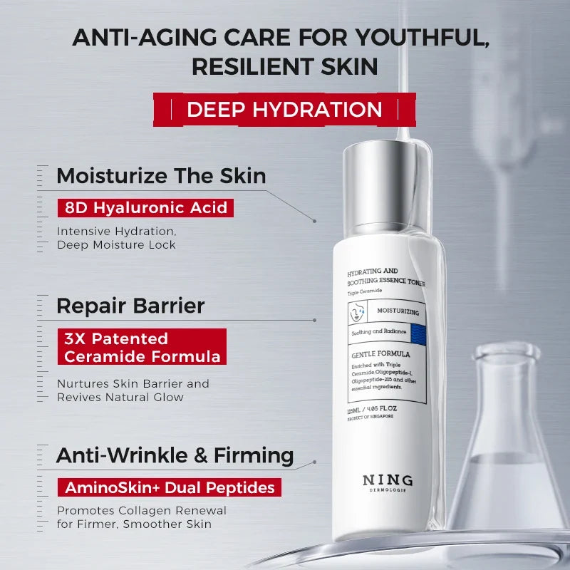 Hydrating Essence Toner – Collagen, Hyaluronic Acid & Ceramides