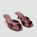 Women's Open Toe Square Heel Slides – Summer Dress Slippers