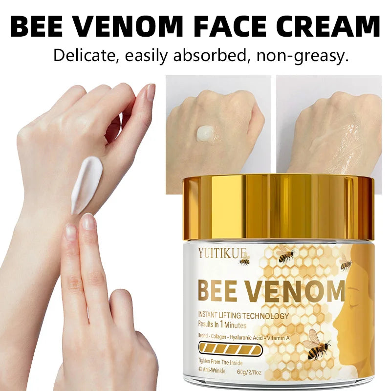 YUITIKUE Bee Venom Face Cream 60g – Lift, Firm & Anti-Wrinkle