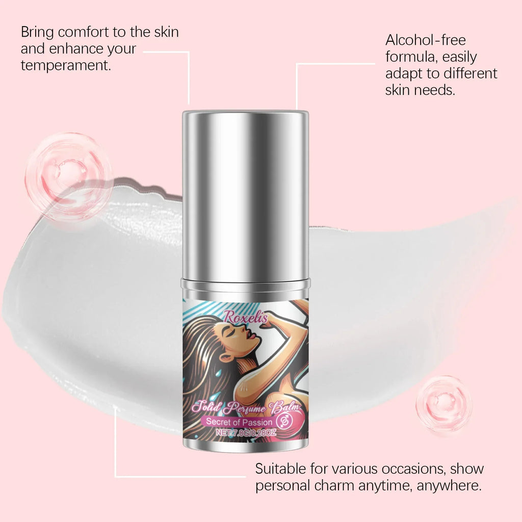Unisex Solid Perfume Balm Stick | Alcohol-Free Floral EDP, 7.8g
