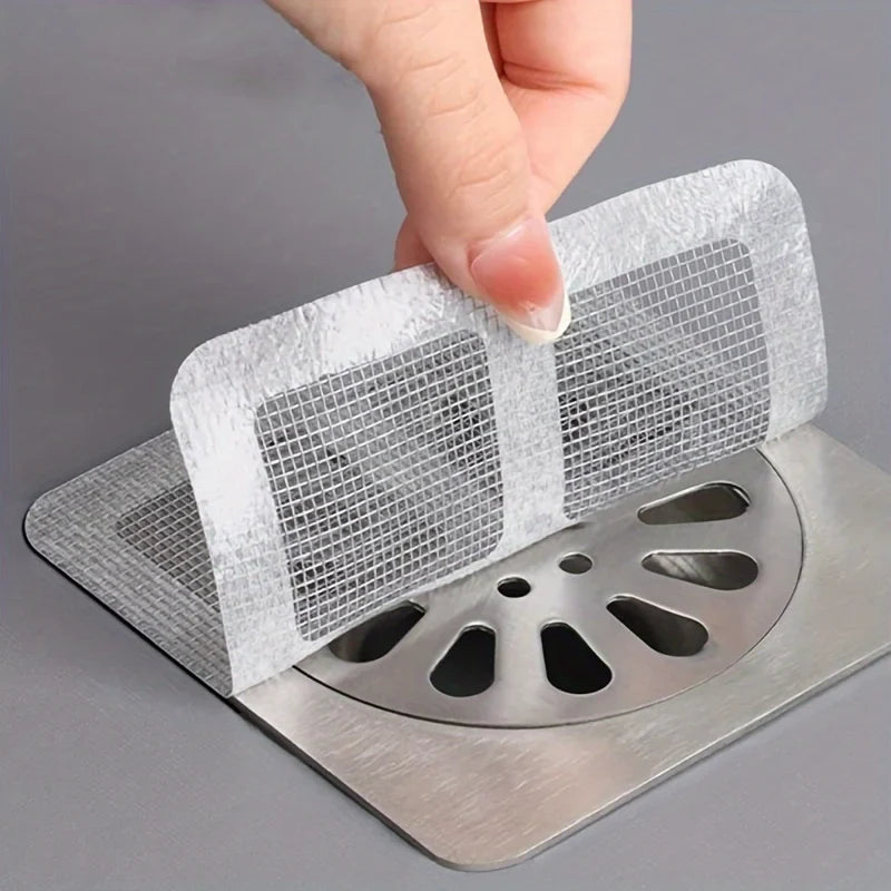 Disposable Hair Catchers Shower Mesh Drain Covers Floor Sink Strainer