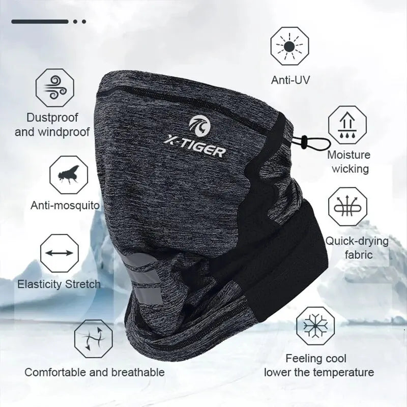 X-TIGER Cycling Neck Gaiter – Breathable LYCRA Face Scarf