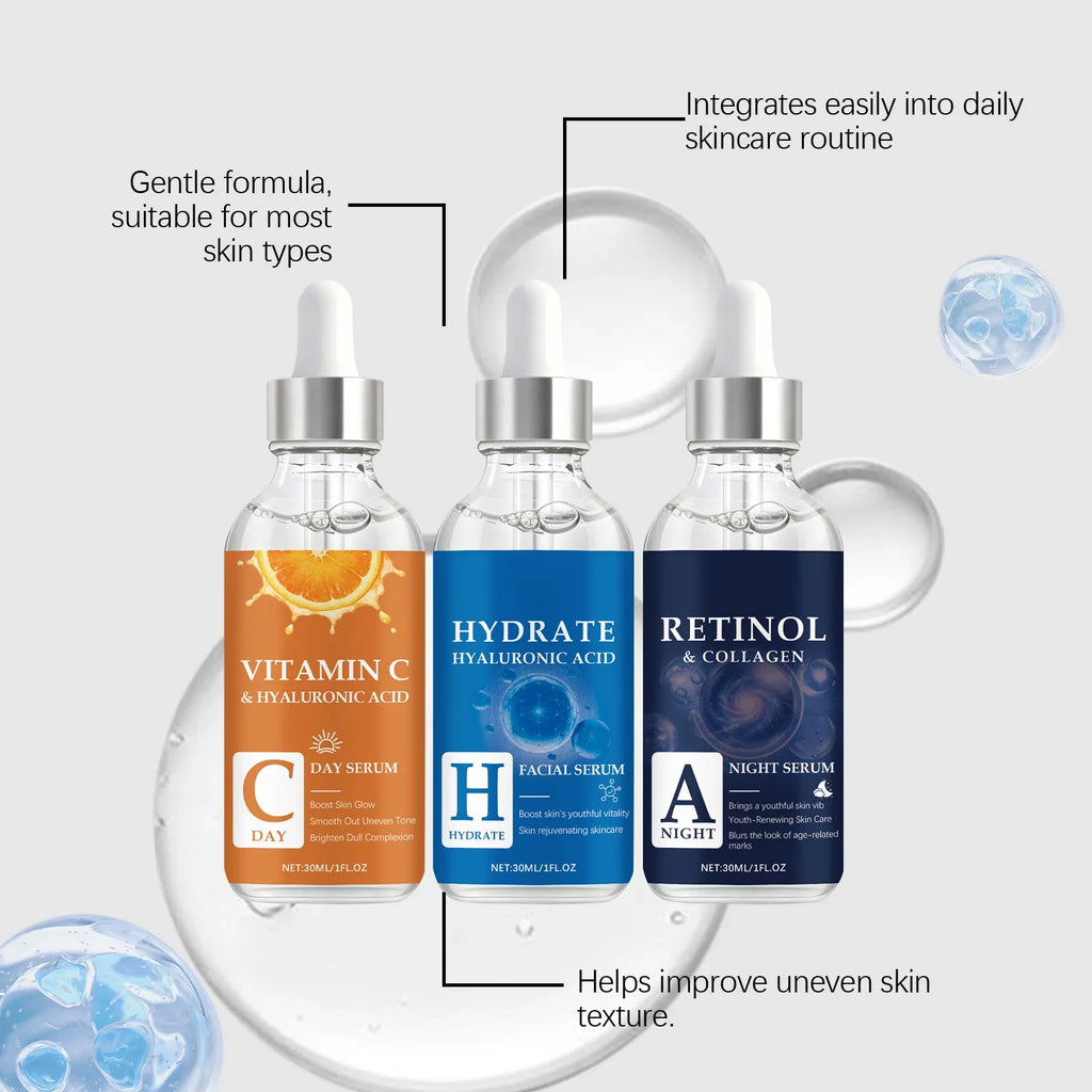 Hyaluronic Acid, Retinol & Vitamin C Face Serum 30ml