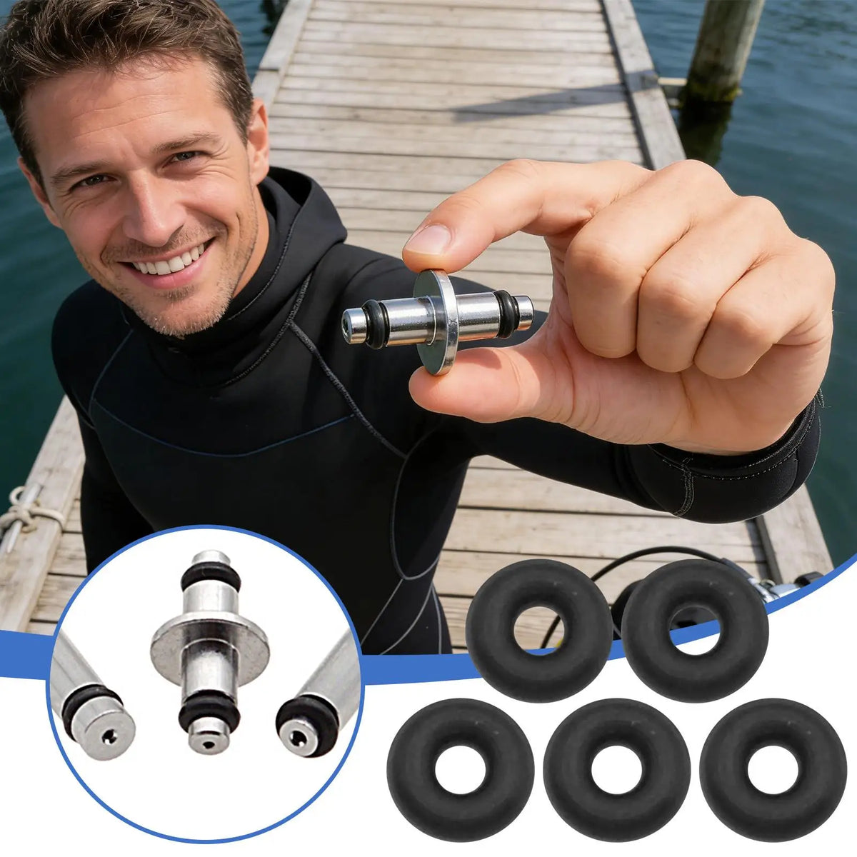 10-Pack Scuba Diving O-Rings | Nitrile Rubber Leakproof Seal Kit
