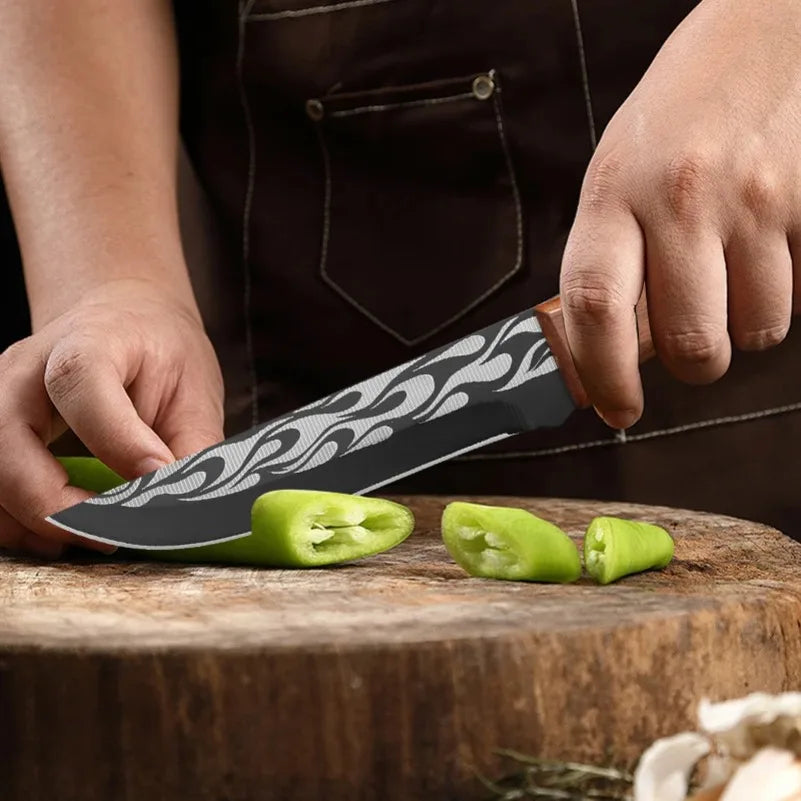 InLeung Forged Stainless Steel Boning Knife – Wood Handle