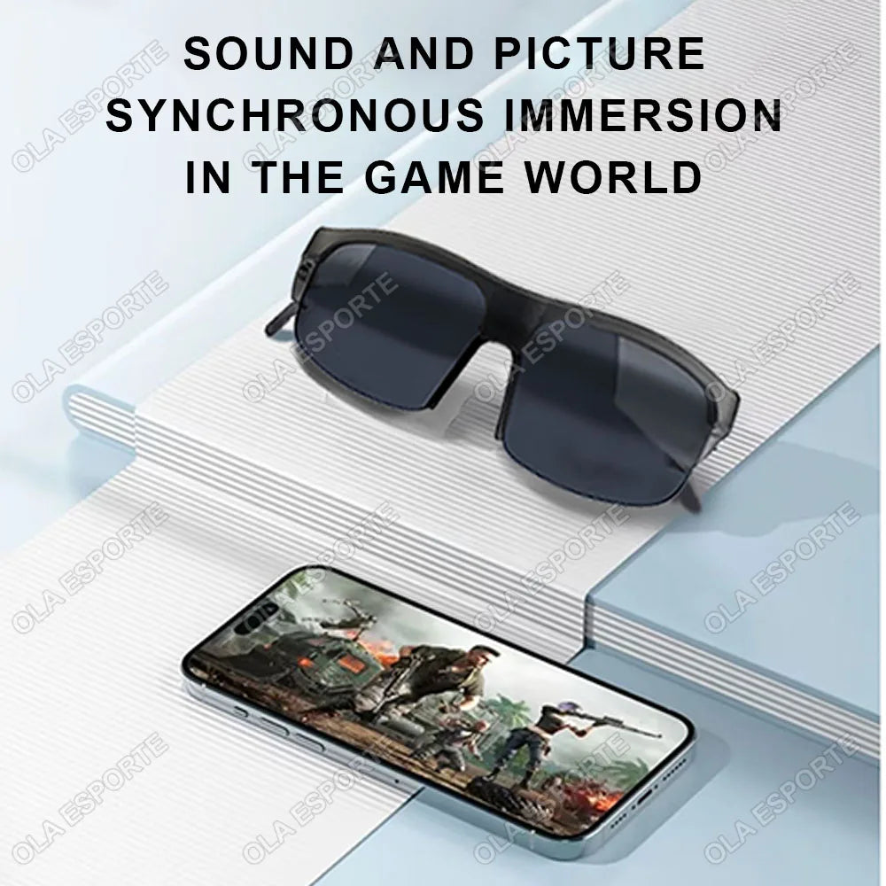 Bluetooth Smart Glasses Polarized UV400 Sunglasses Open-Ear Audio