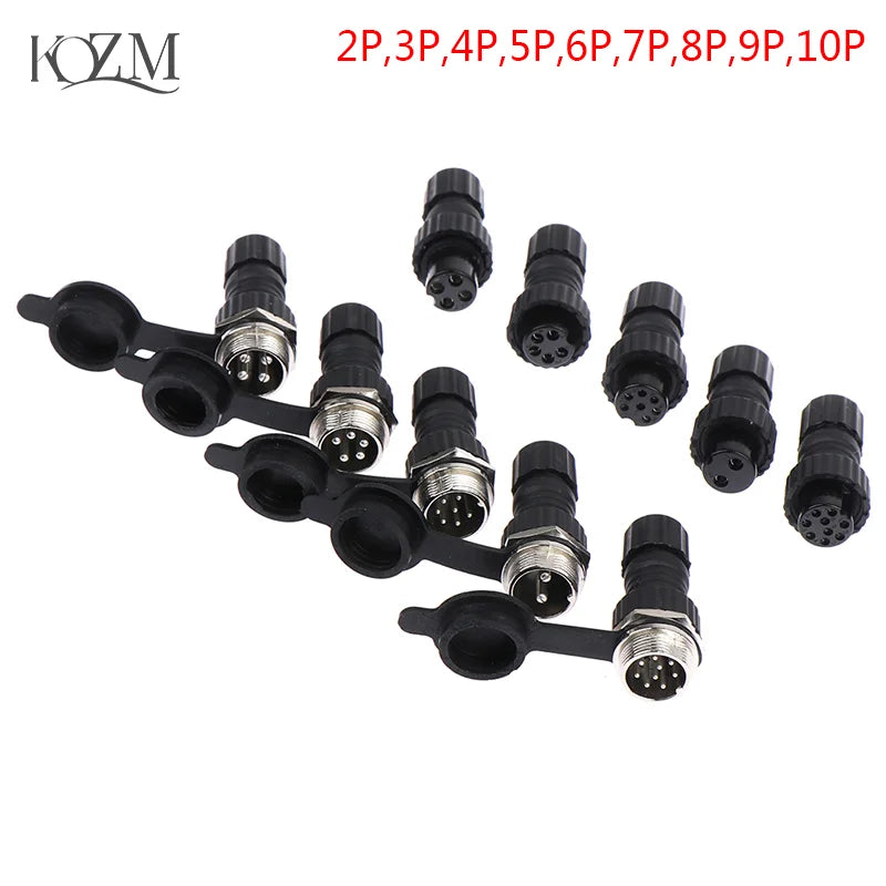 QL16 Waterproof Aviation Plug 2–10 Pin Welded Connector Socket