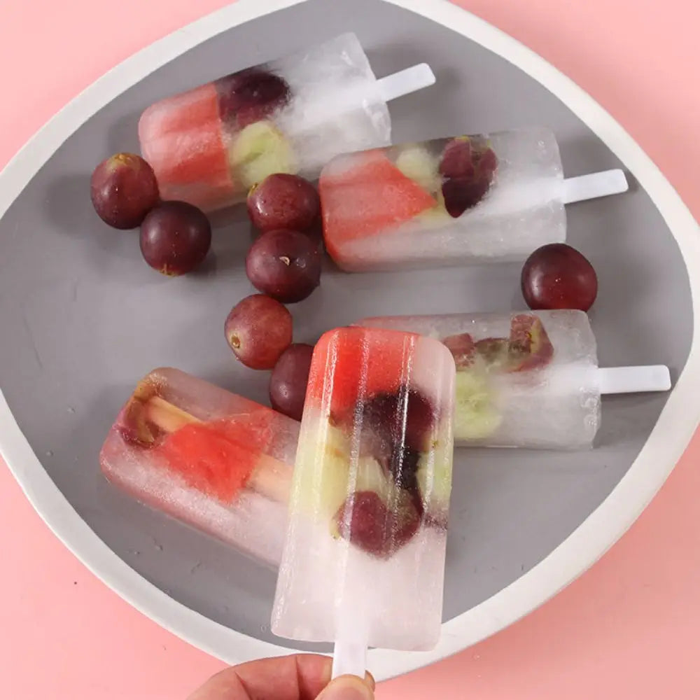 4-Cavity BPA-Free Popsicle Mold with Lid – Easy-Release Ice Cream