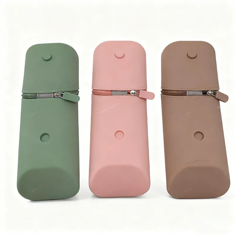 Foldable Silicone Pencil Case Large Capacity Expandable Pen Holder