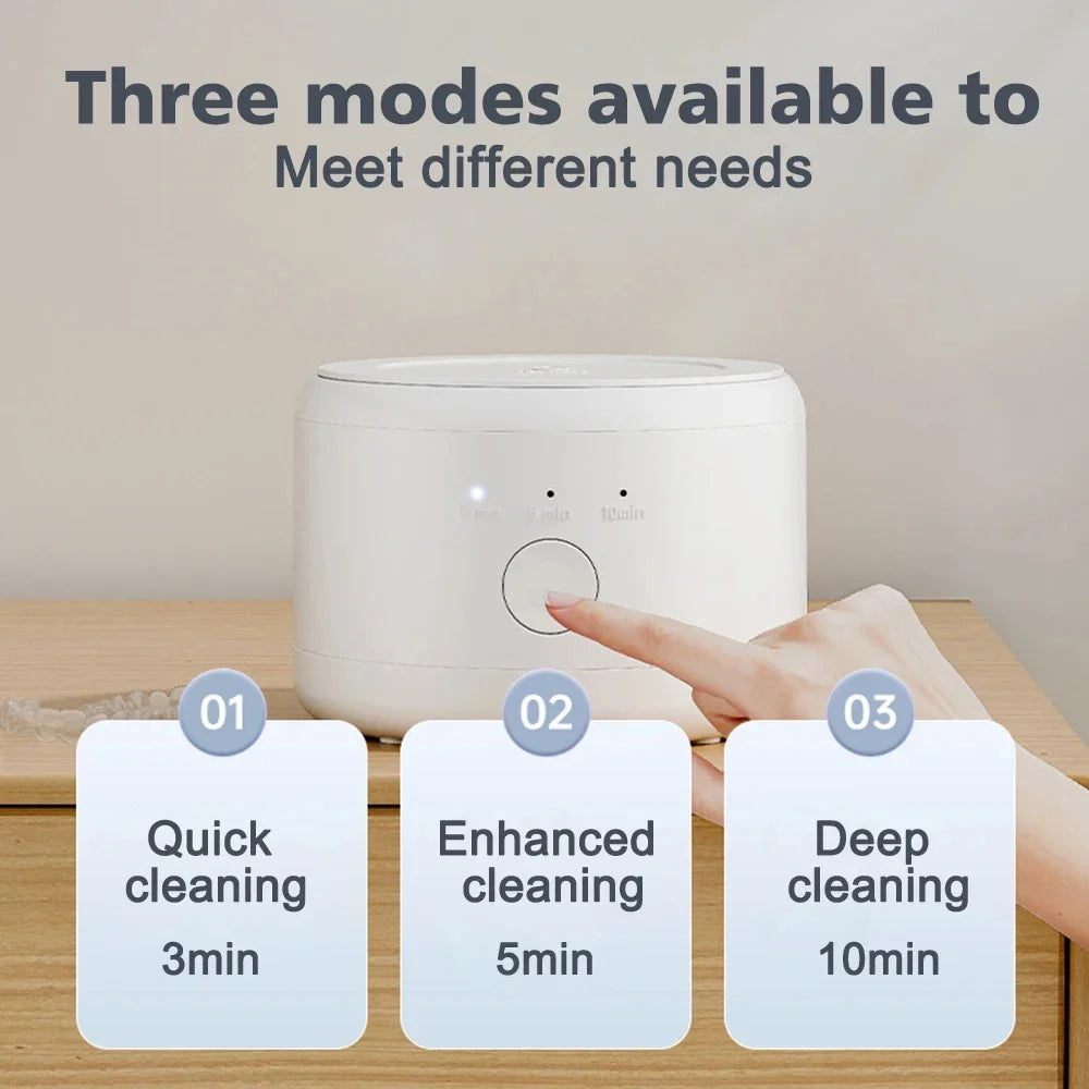 50kHz Ultrasonic Cleaner for Jewelry, Glasses & Dental Braces