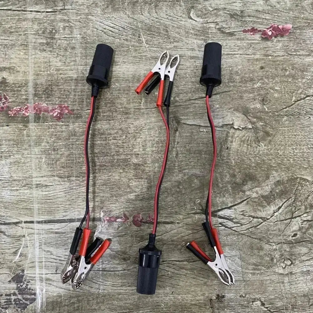 Car Cigarette Lighter Extension Cord Adapter Socket Charger Crocodile