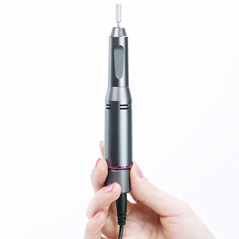 Portable Electric Nail Drill – Metal Handle, Bits & UV Gel