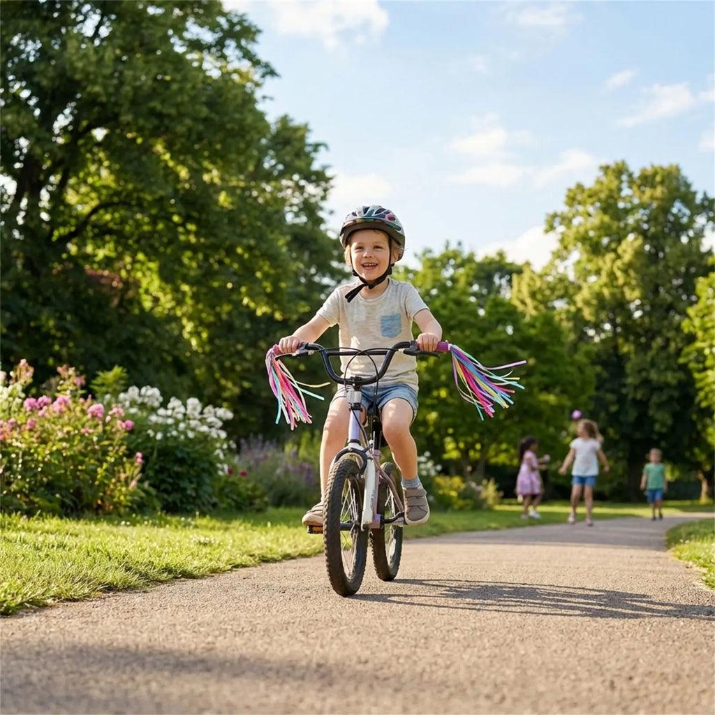 Kids Bike Handlebar Tassels – Colorful Scooter Decoration