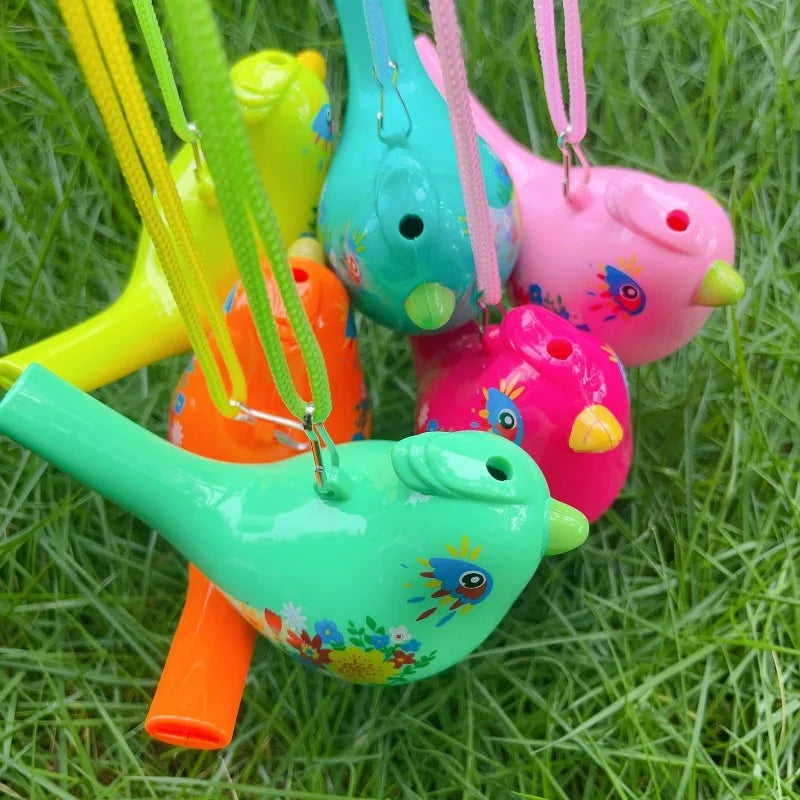 Bird Water Whistle ABS Colorful Pipe Outdoor Team Sports Accessories