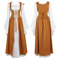 Women's Medieval Corset Lace-Up Dress | Halloween Cosplay