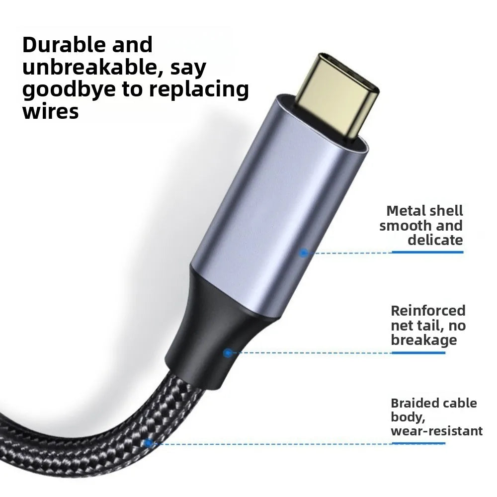 USB-C Extension Cable PD 100W Male to Female Braided 150cm