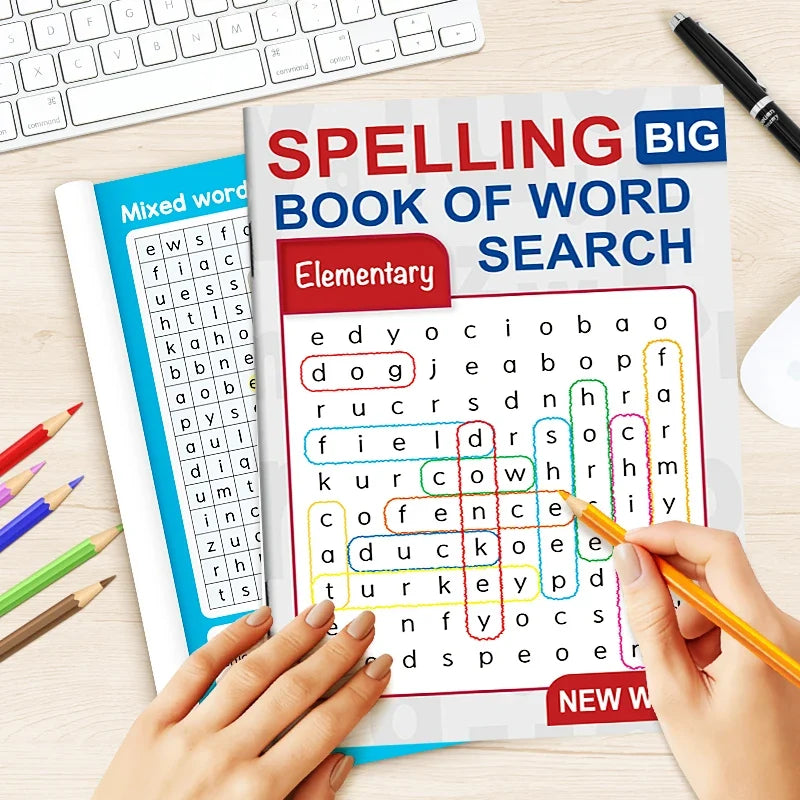 Puzzle Word Search Books Immersive Brain Challenge Manuals Focusing