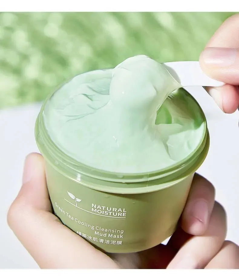 Green Tea Ice Mud Face Mask – Cleansing & Oil Control 120g