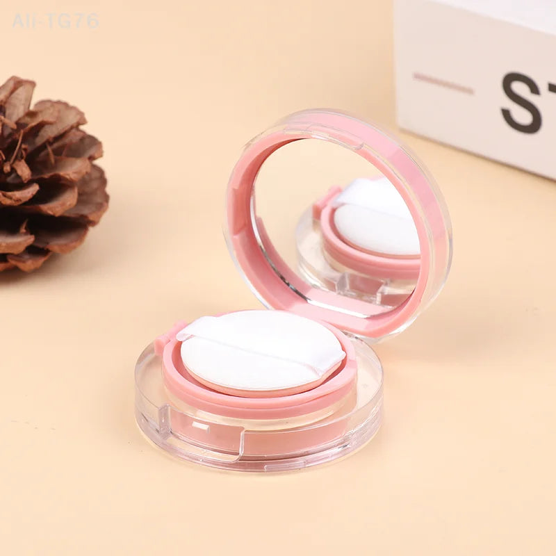 Pink Mini Air Cushion Foundation DIY Box with Mirror & Puff