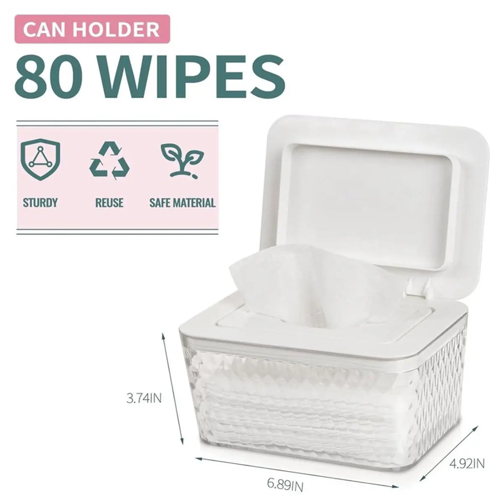 Baby & Adult Wipes Dispenser | Sealed Large Capacity Container