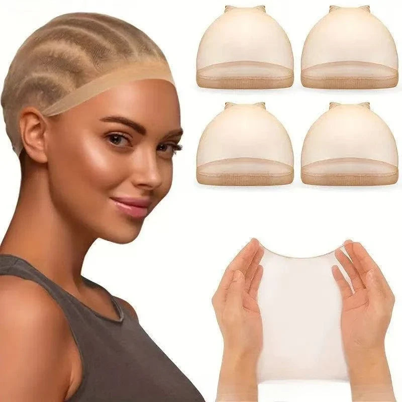 Invisible HD Wig Cap – Soft Breathable Elastic Stocking Cap