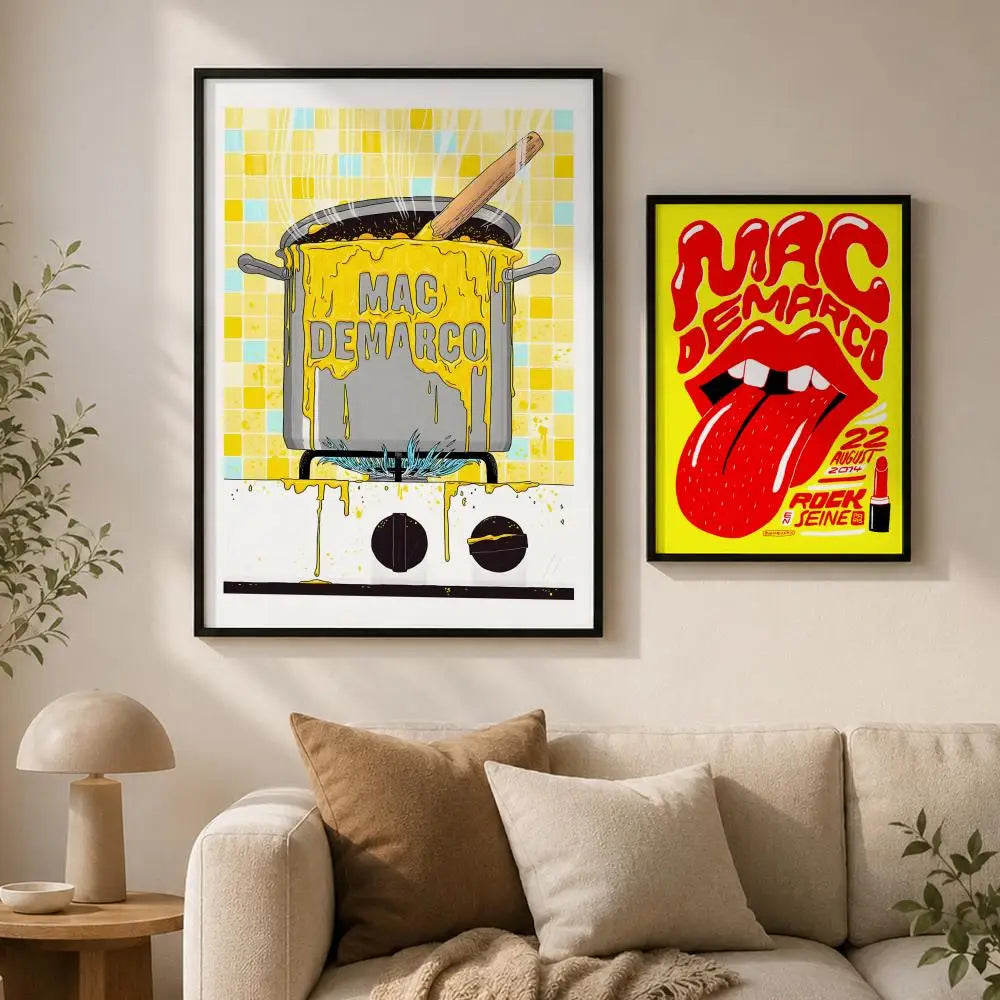 Mac DeMarco Waterproof PVC Wall Poster – Peel & Stick HD Art