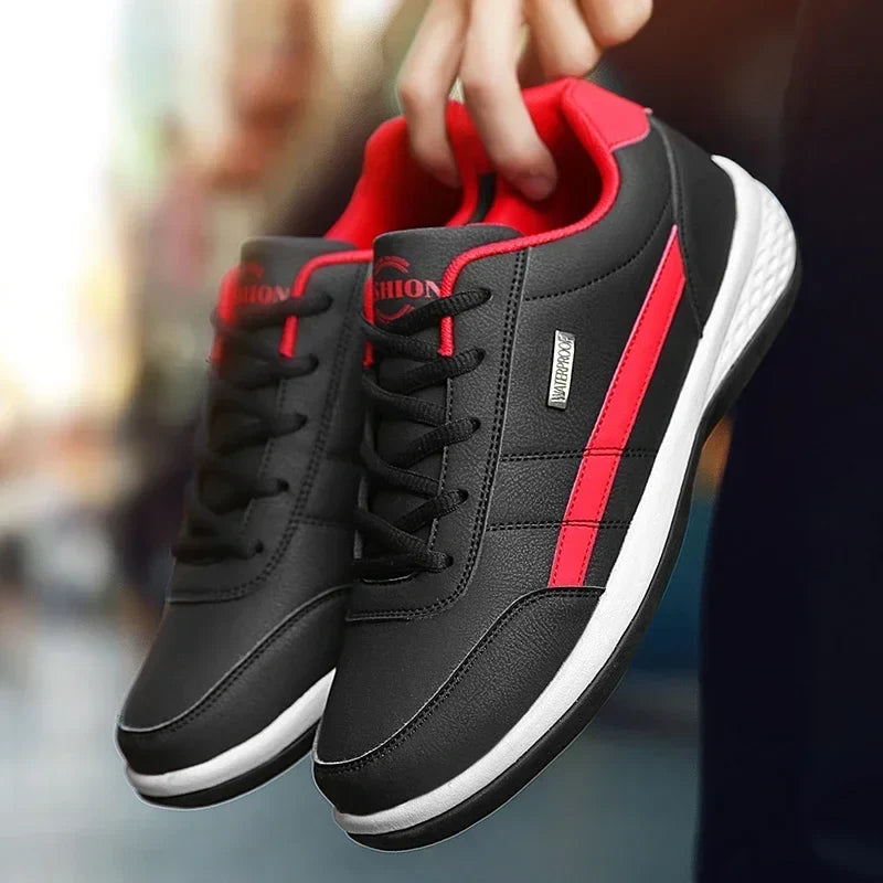 Men's Casual Lace-Up Sneakers – Breathable Cork Sole | Sizes 6–12