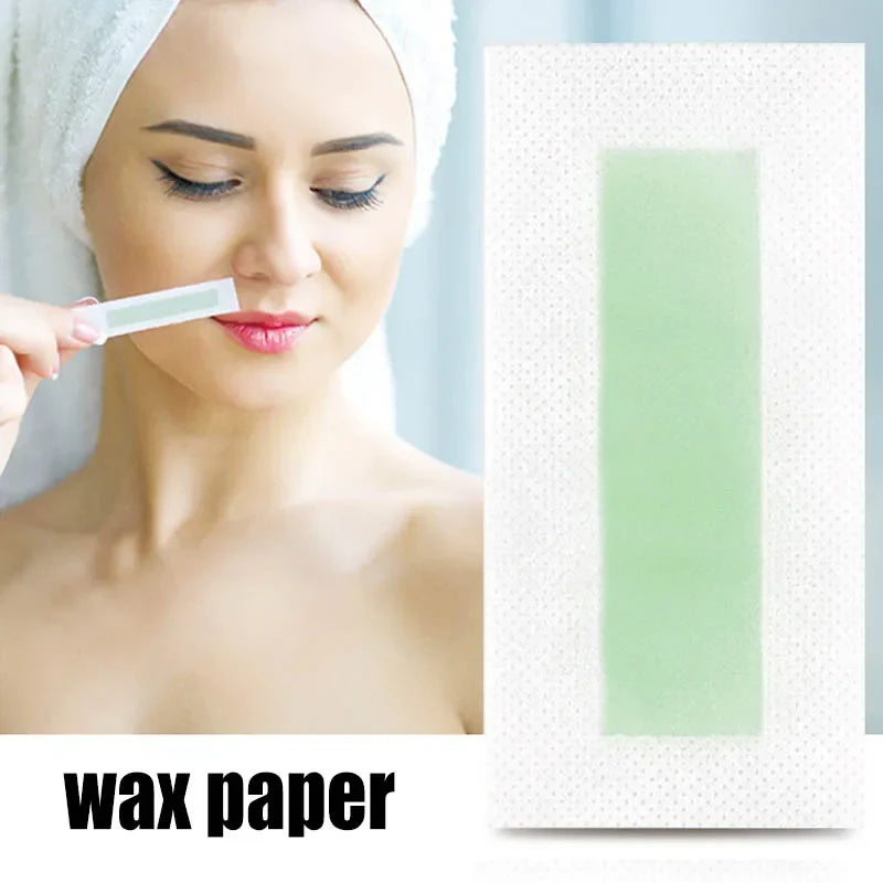 Non-Woven Depilatory Wax Strips – Face & Body Hair Removal