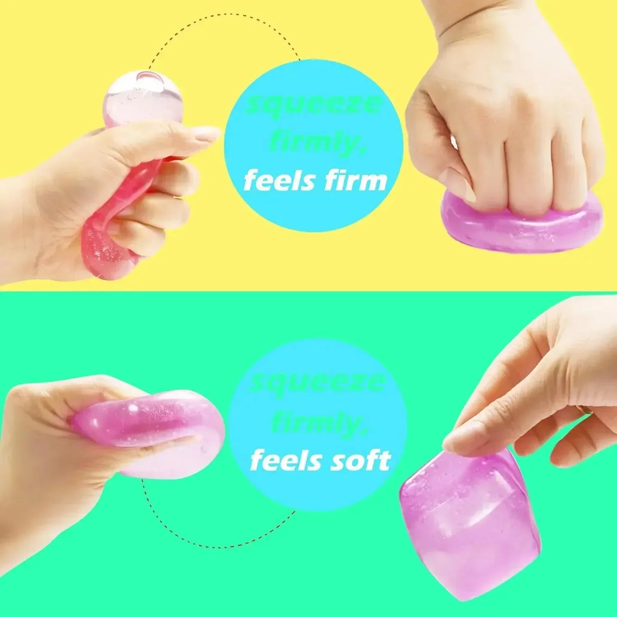 Density Gel Ice Cube Square Decompression Vent Toy Squishy Stress