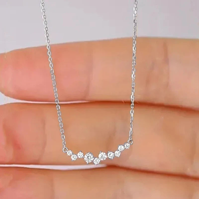Huitan CZ Pendant Necklace – Cubic Zirconia Party Jewelry