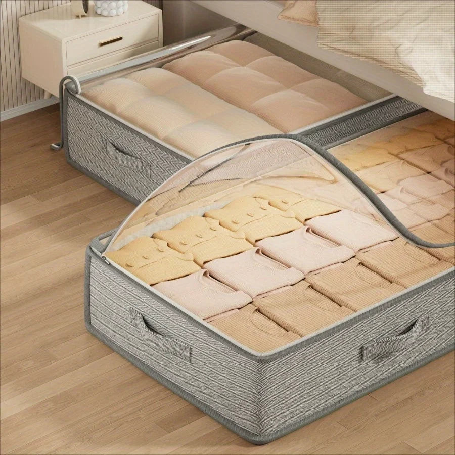 Under Bed Storage Containers Rectangle Multipurpose Organizer Bins
