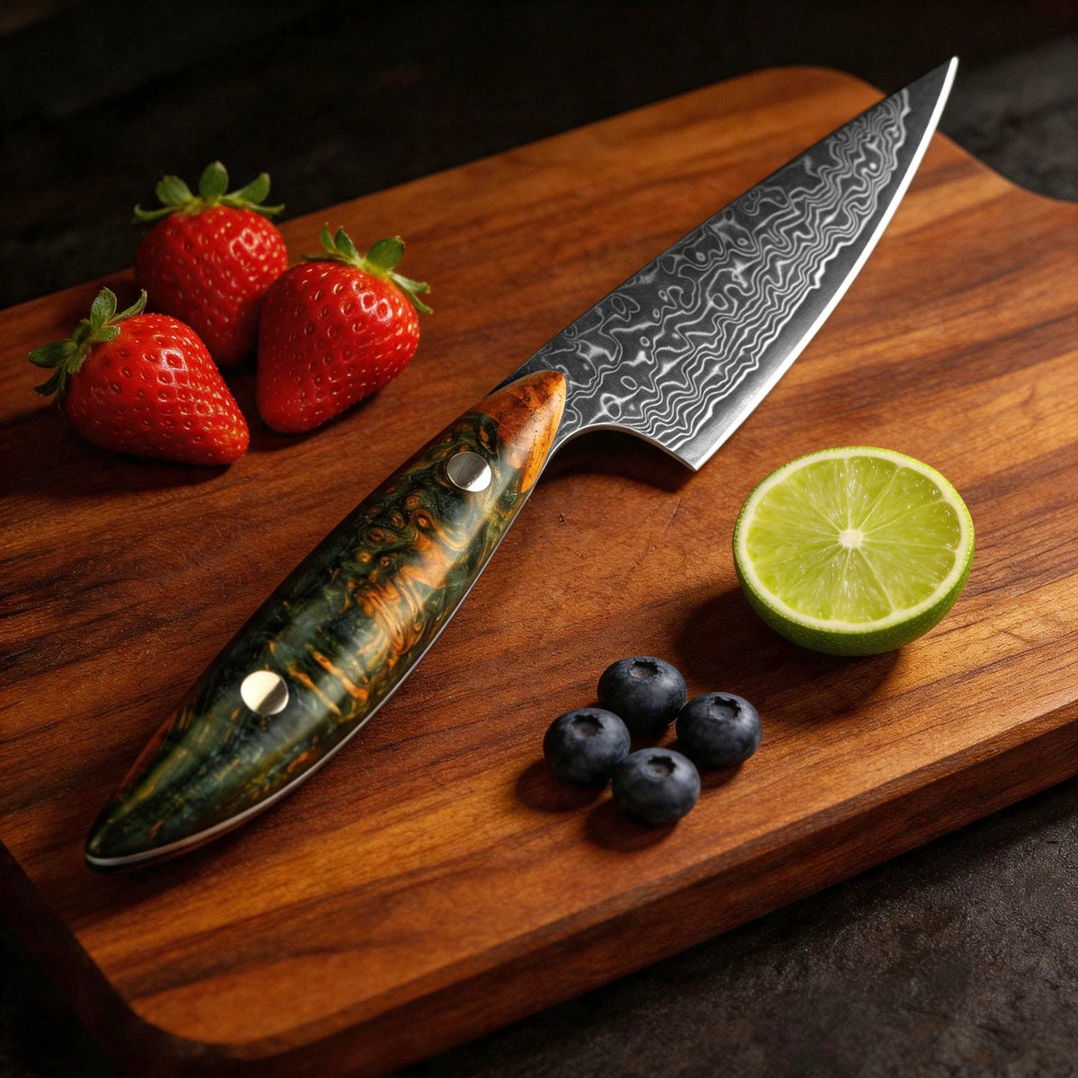 XITUO 3.5" Damascus Steel Paring Knife – Full Tang Petty Knife