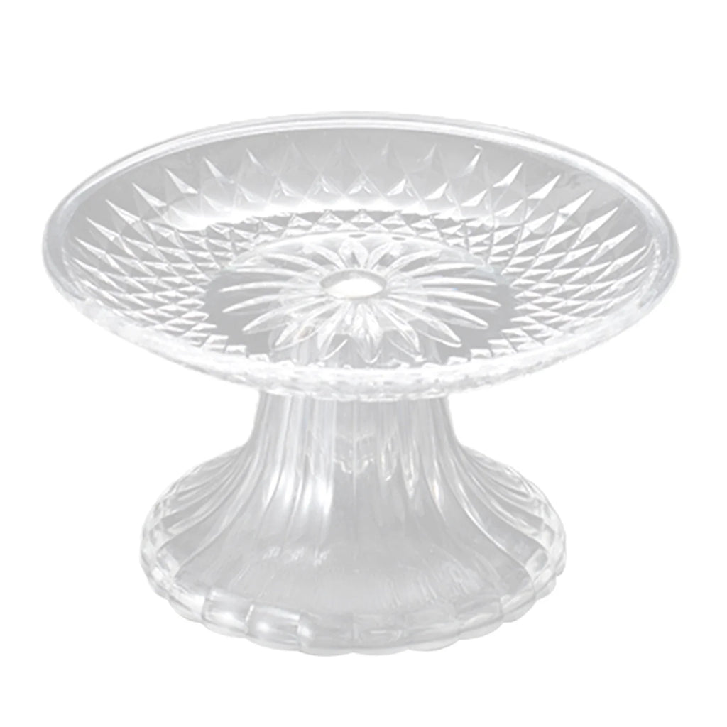 Clear Embossed Fruit & Snack Serving Tray | PET Plate 15–30cm
